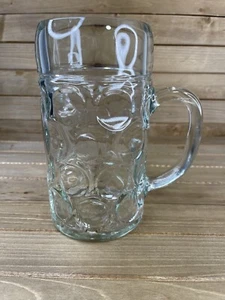 Mega Pint Extra Large Beer Mug 8" Tall Beer Stein Glass Barware - Picture 1 of 7