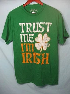 NWT " Trust Me I'm Irish " Men's T Shirt - Picture 1 of 3