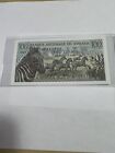 1978 Rwanda 100 Francs Banknote Zebras