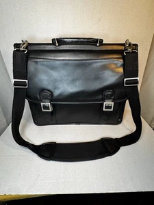 McKlein V Series Laptop Double Compartment Briefcase Black Leather NWOT **FLAW** - Picture 1 of 21