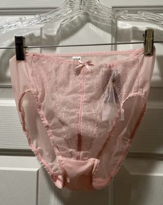 NWT ~Dainty “Almond Blossom” 🌸 Pink Panty Small / Size 5 ~Nordstrom Rack - Picture 1 of 11