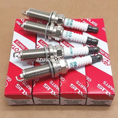 4Pcs 90919-01275 Spark Plug SC16HR11 DENSO 3444 for Corolla Prius C-HR Scion NEW - Image 1 of 4
