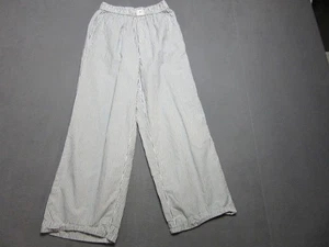 Pantalones Anthropologie Mujer XS Blanco Negro Rayas Pierna Ancha Salón Pijama Bolsillos - Imagen 1 de 14