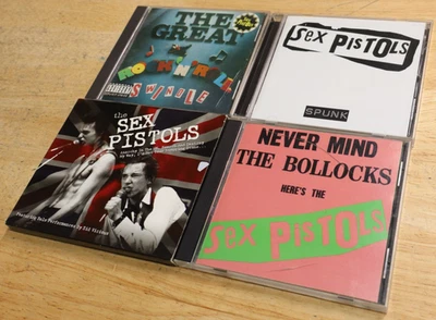 Sex Pistols 4 CD Lot Spunk Great Rock N Roll Swindle Self Titled  Bollocks Rare Foto 1 de 4