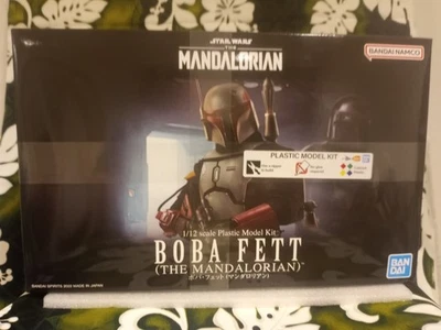 MUY GENIAL STAR WARS BOBA FETT The Mandalorian Figura 1:12 Modelo Kit Bandai Nuevo Foto 1 de 2