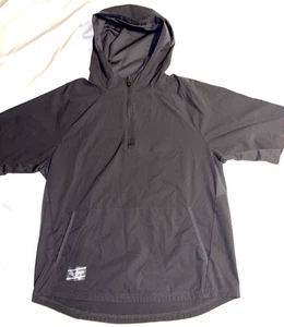 Rawlings Men's Color Sync Short Sleeve Hooded Gray Baseball Cage Jacket Large - Picture 1 of 10