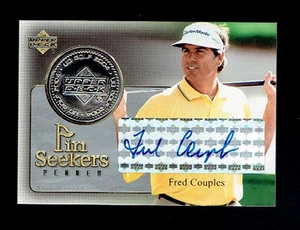 2004 Upper Deck Fred Couples Silver Pin Seeker Ball Marker #PS13-A Auto Signed - Picture 1 of 2