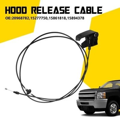 Cable de liberación de pestillo de capó con mango para Cadillac Escalade Chevrolet GMC 2007-2014 Foto 1 de 4