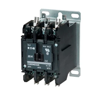 Eaton C25DND2151T Definite Purpose Contactor, Quick, 15a, 24 Vdc - Picture 1 of 1