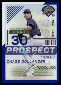 2024 Panini Prospect Edition CHASE DOLLANDER PROSPECT TICKET BLUE HOLO /149 #24 - Bild 1 von 2