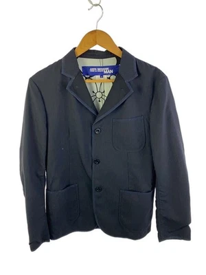 Chaqueta a medida COMME des GARCONS 3b ventilación central S lana NVY rayas WO-J025 usada Foto 1 de 4