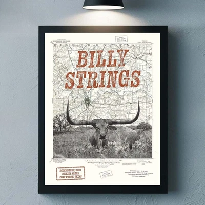 Billy Strings Fort Worth Texas 2025 At Dickies Arena On December 12 2025 Poster