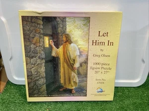 Puzzle Let Him In 1000 pezzi Greg Olsen "Gesù" 20 x 27" 47058 religioso nuovo con scatola - Foto 1 di 7
