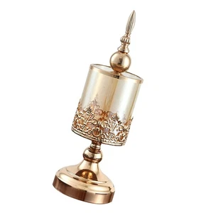 1pc Golden Candle Pedestal Candle Decor Nordic Style Pedestal Ornament - Picture 1 of 12