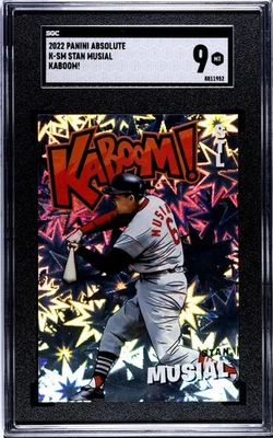 2022 Absolute Stan Musial Kaboom! SGC 9 MT ~ St Louis Cardinals HOF - Image 1 of 2