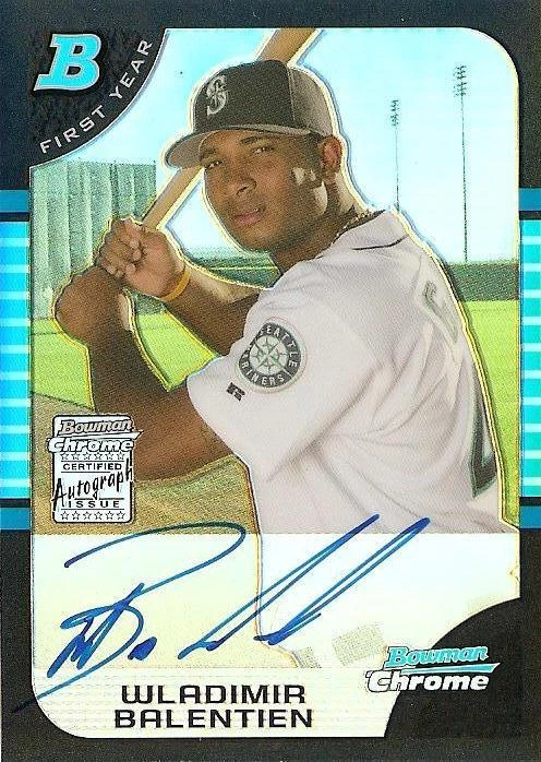 2005 Bowman Chrome WLADIMIR BALENTIEN Refractor Auto RC #d 500 - Image 1 of 1