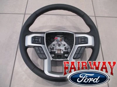 17 thru 22 Super Duty  OEM Ford Leather Steering Wheel w/ Cruise HC3Z-3600-EC - Image 1 of 4