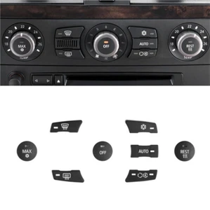 8x Light Through Front AC Switch Button Trim For BMW 5 Series E60 E61 2003-2010 - Bild 1 von 22