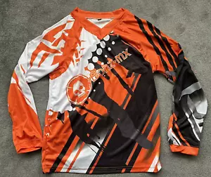 Bonz Mx Orange & Black Top Jersey Motocross Quad Bike Racing BMX Size Medium - Picture 1 of 7