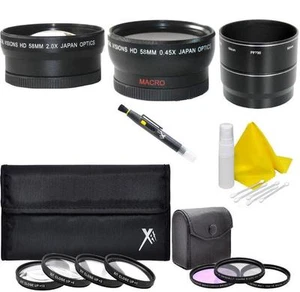 Kit de accesorios de filtro de lente de 58 mm de ancho/tele para Nikon Coolpix P7800 P7700 - Imagen 1 de 8
