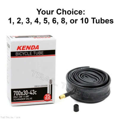 Kenda 700 x 30 35 40 43C 35mm Schrader Valve Inner Tube Hybrid Bike Pack / Lot