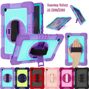Case For Samsung Galaxy Tab A8 10.5 2021 X200/X205 Heavy Duty Rugged Strap Cover - Picture 1 of 18