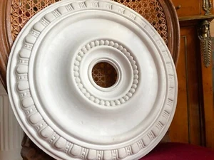 Stucco - klassische Eierstab Stuckrosette 100-286 Rosette d= 38,5 cm aus Stuck - Bild 1 von 7