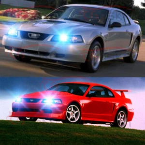 For Ford Mustang 1990-2004 8000K 9007 HB5 Plug&Play LED Headlight Hi/Lo Bulbs 2x - Picture 1 of 11