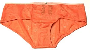 Size M - NWT Adore Me orange mesh hipster panty charm (c88) - Picture 1 of 3