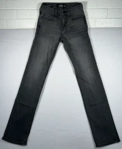 Hollister Advanced Stretch Stacked Slim Straight Jeans Gray Mens Size 26 x 30 - Picture 1 of 24