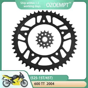 (525-15T/45T)Motorcycle Front And Rear Sprockets ForTriumph 600 TT 2004 - Picture 1 of 5