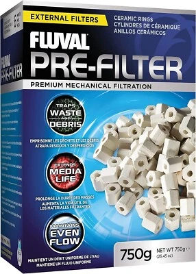 Medios de anillo de cerámica prefiltro Fluval A1470 para acuarios 750 g nuevo sellado Foto 1 de 3
