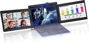 KPKUE X50 13.3" USB Type C Triple Monitor Screen Extender new!!!!!!! - Picture 1 of 3