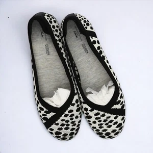 Clarks Carly Wish Mujer Ballet Plano Sin Cordones Cómodo Batik Tejido Zapatos Negros 6.5M - Imagen 1 de 6