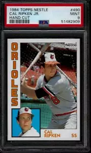 PSA 9 - 1984 Topps Nestle #490 Cal Ripken, Jr. Baltimore Orioles HOF - Foto 1 di 2