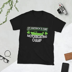 Lustiges T-Shirt St. Patricks Day Erwachsene Humor für Männer Motorboot Witz - Bild 1 von 19