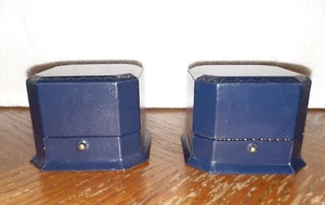 2 Bailey Banks & Biddle Empty Jewelry Ring Box Only Push-Button - Picture 1 of 7