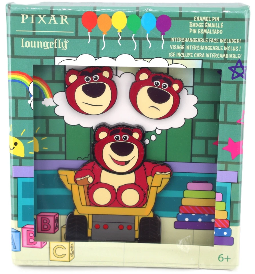 Broche Disney Loungefly Pixar Toy Story Lotso Faces - Imagem 1 de 1