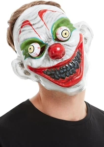 PVC Clown Mask With Moving Eyes Adults Halloween Fancy Dress Accessory - Imagen 1 de 1