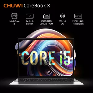 CHUWI CoreBook X Laptop Core i5 Light Gaming Business 8GB RAM 512GB SSD Win 11 - Picture 1 of 10