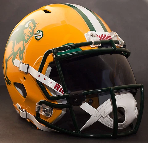 NORTH DAKOTA STATE BISON Gameday REPLICA Football Helmet w/ OAKLEY Eye Shield Cover