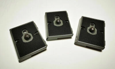 3pcs Quick Release QR Plates 1/4" for Bogen Manfrotto 200PL-14 RC2 System 322RC2 - Image 1 of 4