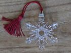  Waterford  Marquis Crystal 2004 Annual Snowflake Ornament ~lovely!