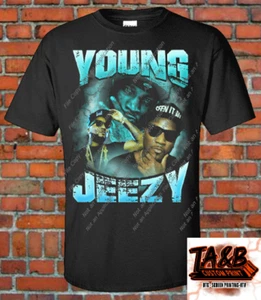 Young Jeezy 90s Style Bootleg Rap The Snowman Trap or Die Atlanta GA Def Jam Rap - Picture 1 of 2
