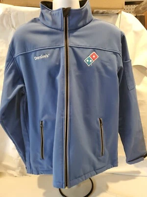 Casaco Dominos Pizza Gear azul manga longa masculino adulto grande resistente à água - Imagem 1 de 4