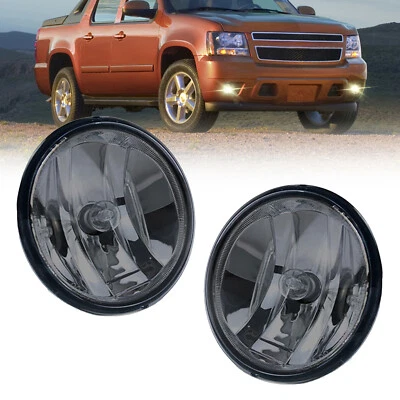 Smoked Fog Lights Lamps For 2007-2014 GMC Yukon Chevy Tahoe Avalanche Suburban - Image 1 of 4