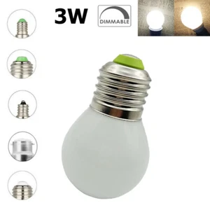 Dimmable 3W Globe Light Bulb LED E27 110V E26 Warm White Bulbs Headlight 360 - Picture 1 of 8