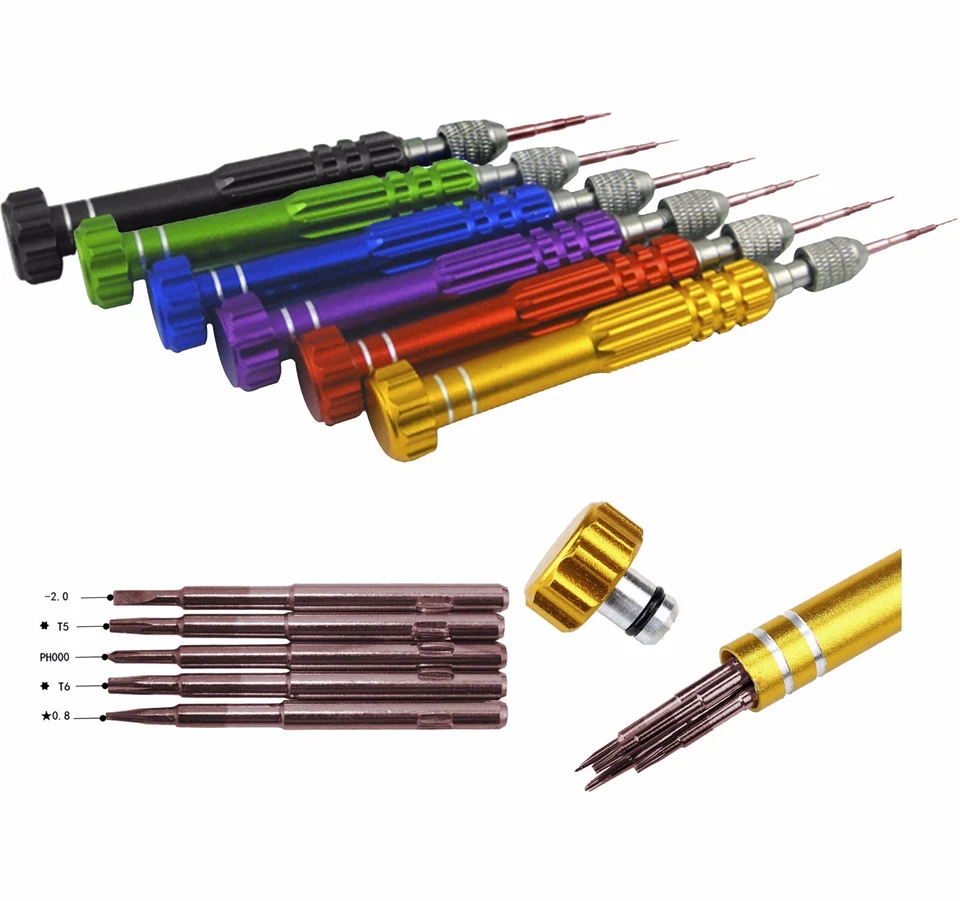 5 en 1 Tournevis de précision - Outil Réparation téléphone- Torx cruciforme plat - Photo 1/1