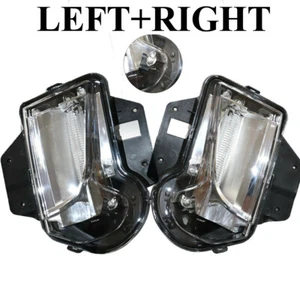 Left+Right For 2013-17 Cadillac XTS Bumper LED DRL Light Fog Lamp Clear Lens - Picture 1 of 16