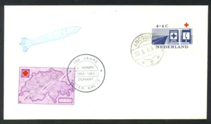 1963 NETHERLANDS rocket mail - VEMA, Red Cross - EZ 95C1 - Picture 1 of 2